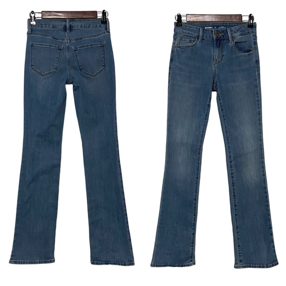 Old Navy Kicker Boot Cut Mid Rise Jeans Blue - Picture 13 of 15